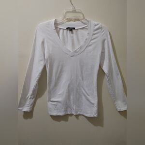 Ambiance Classic White Long Sleeve Tee
